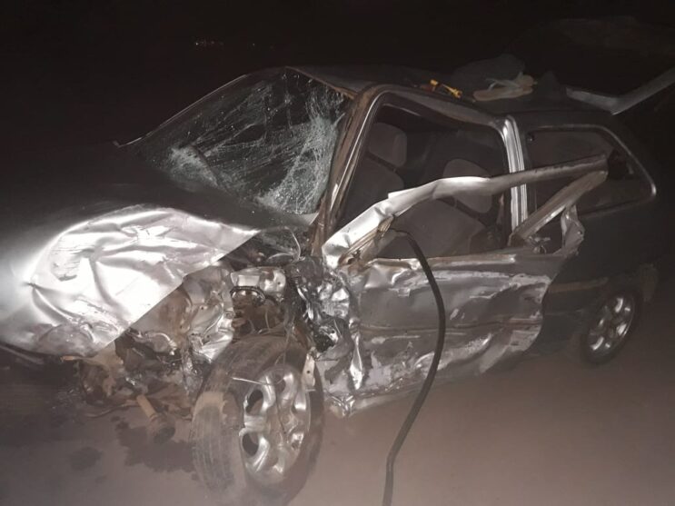 Colisão frontal deixa quatro pessoas feridas na MG-129 em Santa Bárbara