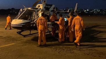Criança picada por escorpião é levada de helicóptero para BH