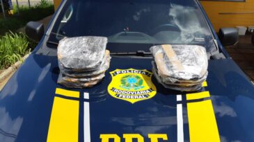 PRF prende casal que transportava haxixe em ônibus