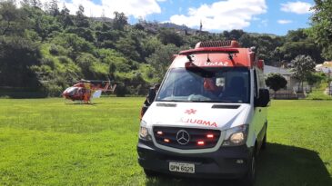 mulher-vitima-de-acidente-e-transferida-de-helicoptero-para-belo-horizonte