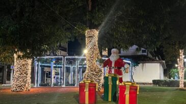 São Gonçalo acende luzes de Natal e se prepara para receber Papai Noel